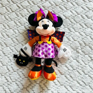 Disney Original Minnie Mouse Halloween Outfit Stuffed Animal Plush 15 inches